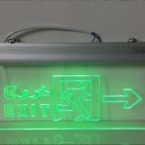 wall mounted led emergency salida exit sign Acrylic & Aluminum