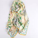 Large Long Silk Scarf Hijab Women Luxury 100% Pure Silk Chiffon Scarf thumbnail-1