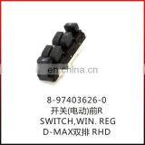 8-97403626-0 Window Regulator Switch for D-max , Front Right