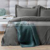 Eco-friendly Queen 400TC Water Resistant Bamboo Duvet Cover Set With Transparent Button thumbnail-3