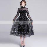 LAITE D2144 Women Elegant Evening Dress Ladies Bodycon Sequin Birthdays Dress thumbnail-3