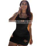 2020 New Arrivals Best Sellers Women Casual Dresses Ladies Sleeveless Casual Dress With Hole Women Summer Dresses thumbnail-7