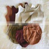 RST Short Sleeve Tops T-shirt + Shorts Pants Set Ribbed Solid Outfits Baby Boys' Clothing Sets Kids Clothing