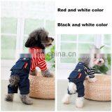 Wholesale Factory Manufacturer More Size Fashion Cotton Pet Clothes Pants Dog Jeans thumbnail-2