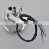 Universal Retro Chrome 160KM / H Motorcycle Digital LED LCD Gauge Speedometer Tachometer thumbnail-6