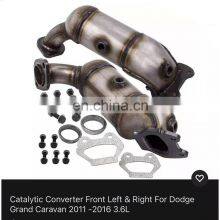 Car Catalytic Converter Stainless Steel Exhaust Pipes For Dodge Grand CARAVAN 2011 - 2016 thumbnail-3