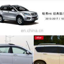 Chrome Door Visor Side Window Deflector Shade Sun Rain Shield Silver Strips Guard for Haval H6 thumbnail-3