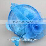 Handmade Turquoise Headband Fascinator With Feather thumbnail-2