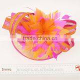 Elegant Sinamay Fabric Fascinator Feather Bridal Headpiece Wholesale thumbnail-6