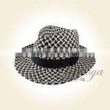 2014 Fashion hat Handmade straw hat lady hat woman hat beach hat