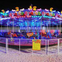 Sale Funny Luxury Adult and Kids Game Rides Theme Park 24 Carousel Ocean Carousel thumbnail-1