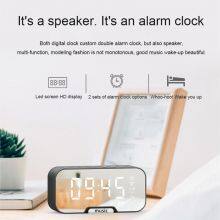 All New Clock Wireless Speaker High Definition Mirror Portable Waterproof Smart Mini Speaker thumbnail-2