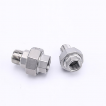 Stainless Steel Male and Female Threaded Union, Cast Pipe Fittings With Male and Female Threads Unions thumbnail-2