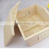 Wooden Bird Cage, Wood Bird House, Garden Decorative Bird Cage thumbnail-4