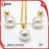 Bridal Jewelry Set 316l Stainless Steel Lady Pearl Jewelry Set thumbnail-1