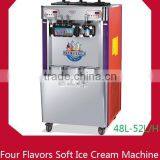 Prince Commercial Good Quality Big Capacity Floor Standing 4-flavors Ice Cream Machine