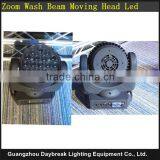 Led Zoom Moving Head Stage Beam Wash Light AC110V-240V 19x12w RGBW Quad Osram Led