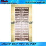 Golden Mirror Etching Stainless Steel Elevator Door Panel,Lift Door Plate,Elevator Door thumbnail-1