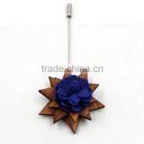 Handmade Men's Gifts Wood Brooch Wooden Flower Lapel Pins thumbnail-5