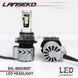 Hot sale car accessories 6000lm hi/lo beam 12v 40w hi/lo beam led car headlight kit 9004 9007 h4 h7