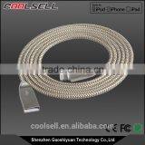 MFi Certified Cable Nylon Complex Braided Zinc Alloy 8pin USB Cable for Apple With MFi Approval for IPhone7/7plus thumbnail-2