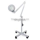 5X Magnifying Lamp Rolling Floor Stand Adjustable Facial Steamer Equipment thumbnail-1
