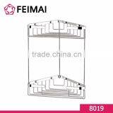 Double Layers Hanging Corner Basket Caddy for Bathroom Storage thumbnail-5