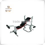Home fitness equipment multifunctional weight lifting bed barbell bed set rack trolley bench stand