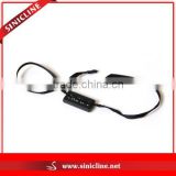 Sinicline customized black plastic seal tag with satin rope for menswear