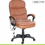 High Back Brown Color Office Massage Chair With Heater Wireless Remote thumbnail-1