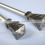 Home Decor Window Curtain Rods With Pewter Monument Resin Finials thumbnail-2