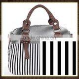 Hot Selling Black and White Stripe Oxford Fabric thumbnail-1