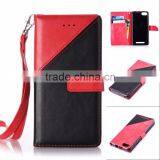 PU Double Color Wallet Leather Case For Iphone Case For Iphone 6 Cover 6S Plus thumbnail-1