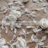 Oranga Lace Flower Fabric, 3D Bridal Lace Fabric