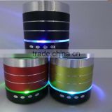 Colorful bluetooth speaker with custom logo printing, hight quality LED lighting wireless speaker, portable music player speaker