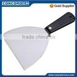 Scraper with clipped plastic handle, with end cap, carbon steel mirror polished blade tiling tool