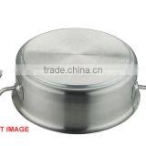 Hotel Restaurant Competitve Factory Price Low Body Commercial Stainless Steel Soup Pot With Double-ply Botttom for Kitchen Equip thumbnail-5