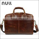 Men's Genuine Leather 15.6" Laptop Messenger Shoulder Bags Briefcase