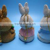 Livelike Polyresin Animal Miniature Rabbit for Spring Garden Decorations thumbnail-2