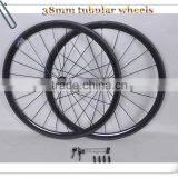 Dengfu Carbon Road Bikes Parts 700c*21mm Width 38mm Carbon Tubular Wheelset
