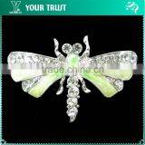 Ribbon Crystal Rhinesone Plating Silver Metal Pin Fashion Decorative Brooches thumbnail-2