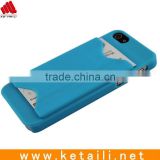 for hard plastic iphone case with cardholder, Various colors, rubberized surface