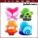 smal bead ice pack for child butterfly tortoise snail cute animal shape gel bead ice pack