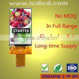 4.3inch IPS LCD Module With Touch Panel,HX8369A,480*800,support MCU/RGB Interface