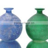 Globe Shape Retro Antique Color Glass Vase thumbnail-3