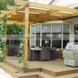 Recycled Backyard Outside Hollow Composite Wood Decking Wpc Decking Pergola Awning thumbnail-2