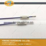 Outdoor Hiking Purple Stainless Steel Wire Keychain Cable Keyring thumbnail-2