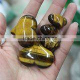 Beautiful Natural Carved Tiger Eye Crystal Stone Hearts for Gift