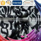 China direct manufacturer polyester 50D/ 75GSM zebra print fabric for dress