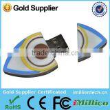 Eye Shaped Usb 2.0 Stick With Silk Logo